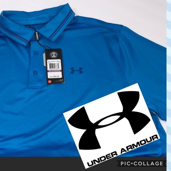 Under Armour Other - Under Armor XXL blue polo. NWT.